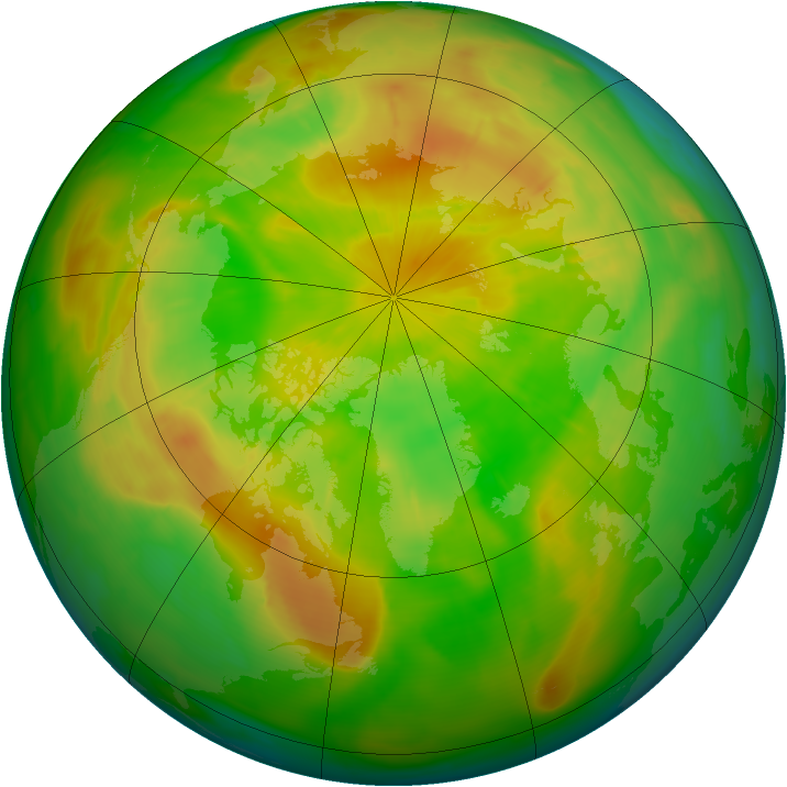Arctic ozone map for 20 May 2009